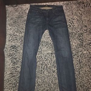For all mankind straight blue jeans size 33